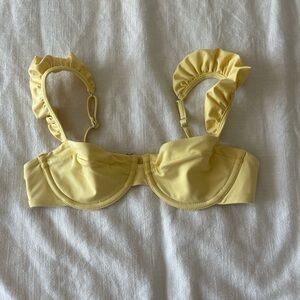 H&M Yellow swim top  brand new without tag